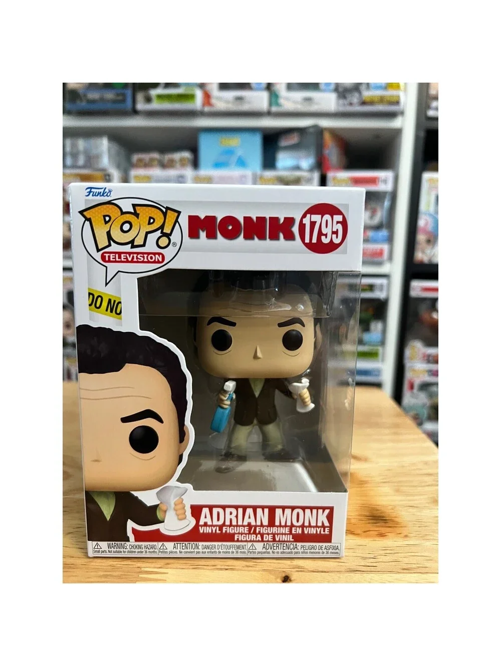 NEW IN HAND Adrian Monk Funko Pop #1795 Television TV Shows USA Tony Shalhoub